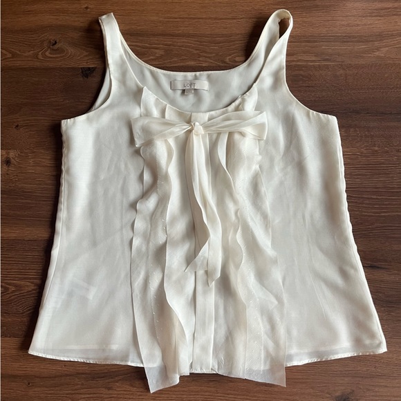 LOFT White Tank Top - Picture 1 of 10